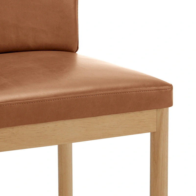 Chaises de salle à manger Melvin en faux cuir (lot de 2)