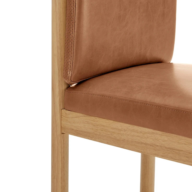 Chaises de salle à manger Melvin en faux cuir (lot de 2)