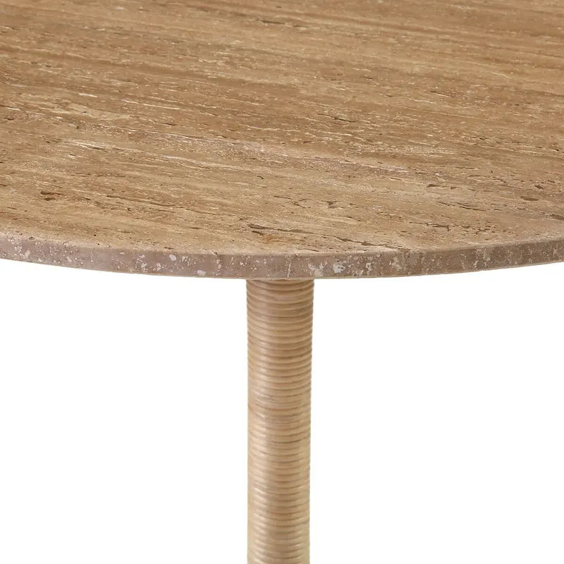 Table de bistrot Maple Stone, Naturel