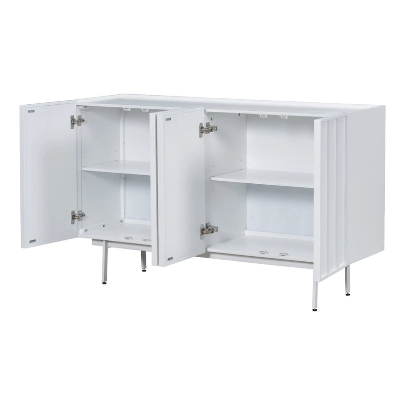 Buffet en bois avec 4 portes adapté aux salons