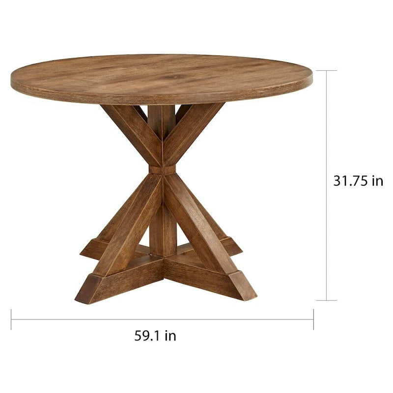 Table de salle à manger Simple Living Roma – Marron