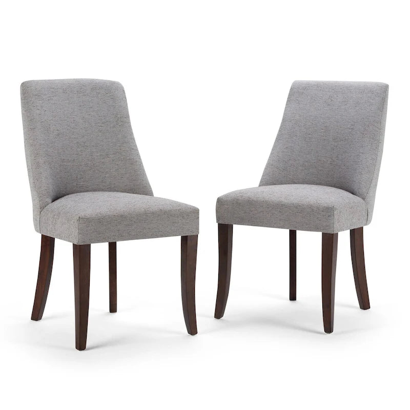 WYNDENHALL Haley Ensemble de salle à manger contemporain 9 pièces avec 8 chaises de salle à manger rembourrées et table de 54 pouces de large