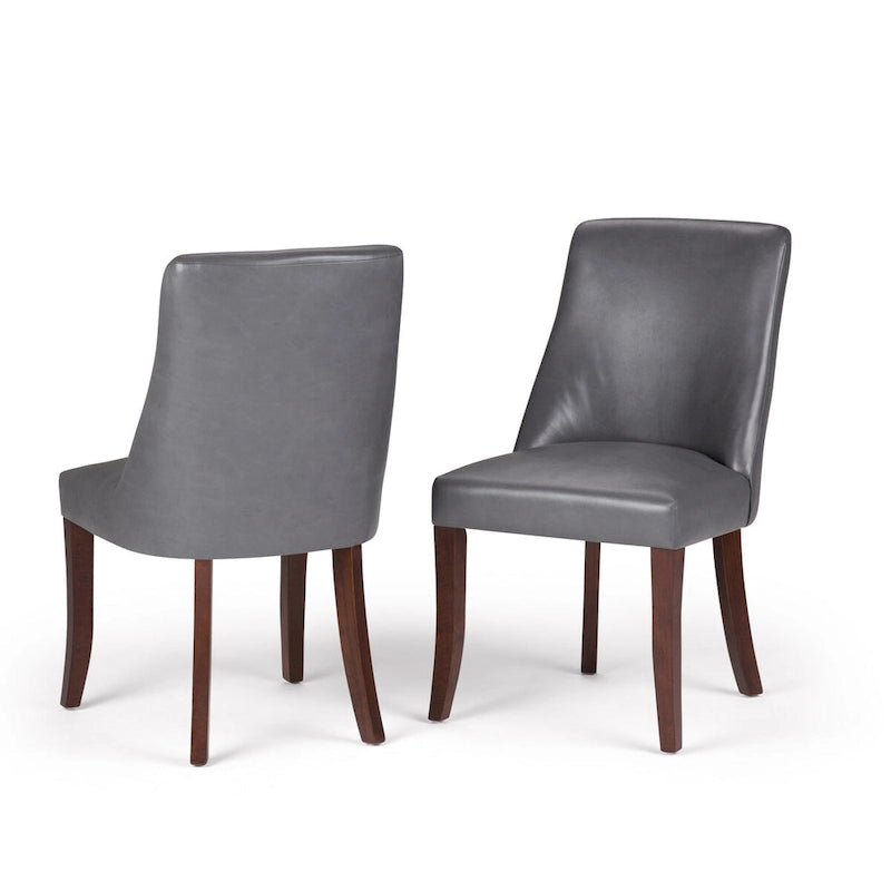 WYNDENHALL Haley Ensemble de salle à manger contemporain 9 pièces avec 8 chaises de salle à manger rembourrées et table de 54 pouces de large