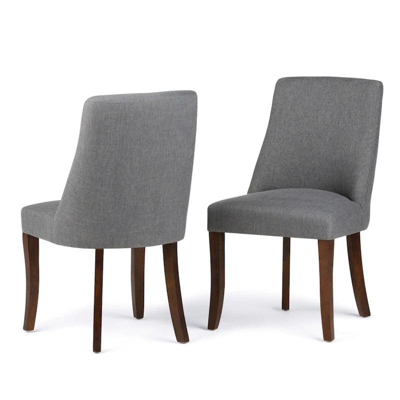 WYNDENHALL Haley Ensemble de salle à manger contemporain 9 pièces avec 8 chaises de salle à manger rembourrées et table de 54 pouces de large