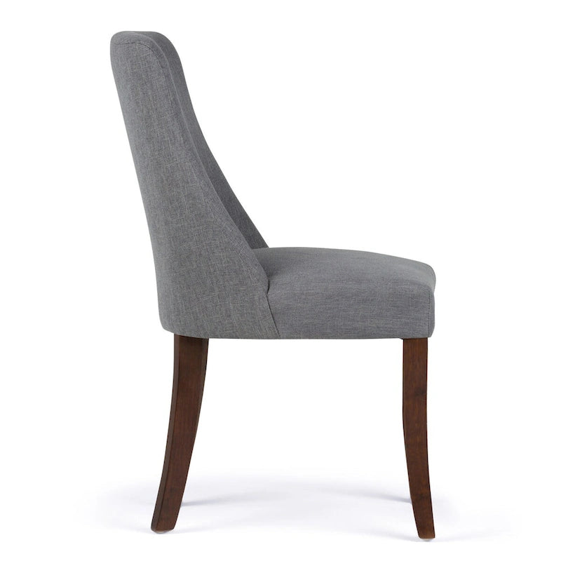 WYNDENHALL Haley Ensemble de salle à manger contemporain 9 pièces avec 8 chaises de salle à manger rembourrées et table de 54 pouces de large