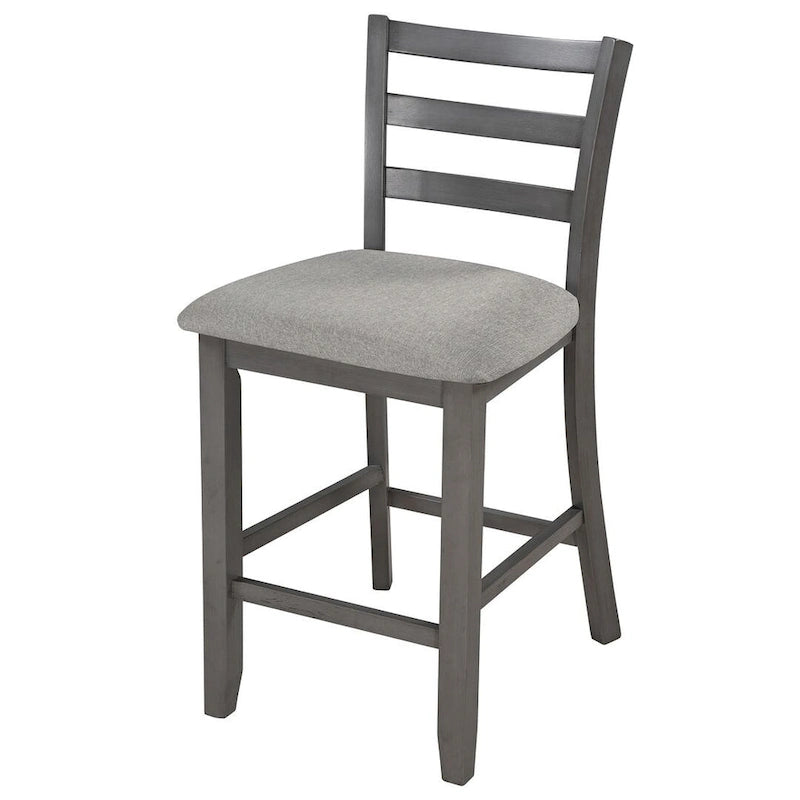 Ensemble de salle à manger carré de 5 pièces hauteur comptoir avec 4 chaises