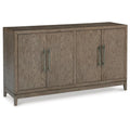 Buffet de salle à manger de 162 cm, 2 armoires à double porte, marron rustique