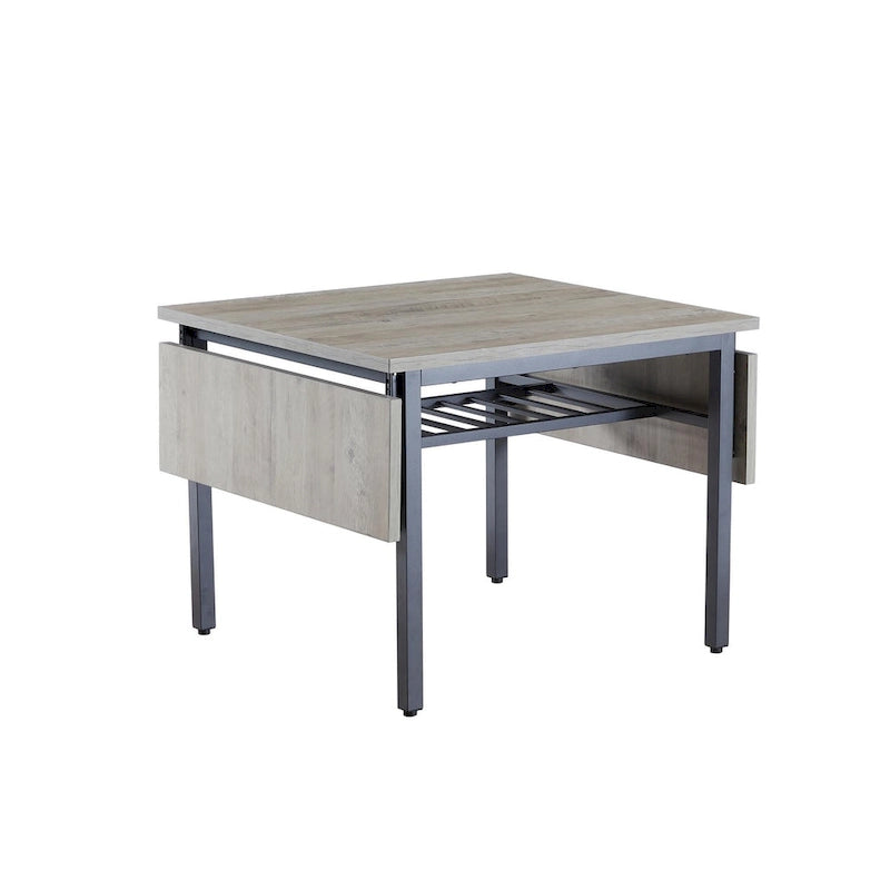 Table à manger pliante industrielle avec structure en acier