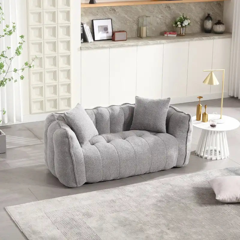 Fauteuil poire Roomfitters avec rembourrage en mousse haute résilience – Canapé inclinable carré confortable pour le jeu, la télévision