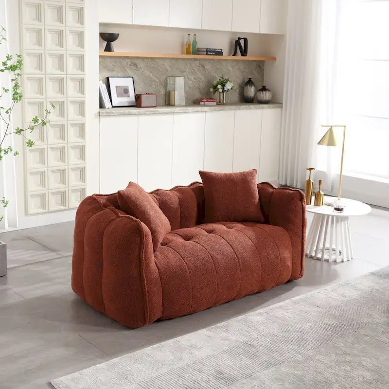 Fauteuil poire Roomfitters avec rembourrage en mousse haute résilience – Canapé inclinable carré confortable pour le jeu, la télévision
