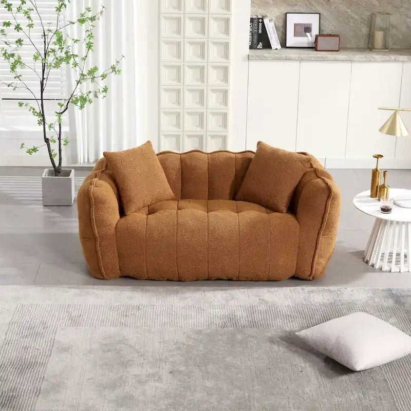 Fauteuil poire Roomfitters avec rembourrage en mousse haute résilience – Canapé inclinable carré confortable pour le jeu, la télévision