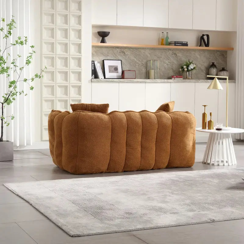Fauteuil poire Roomfitters avec rembourrage en mousse haute résilience – Canapé inclinable carré confortable pour le jeu, la télévision