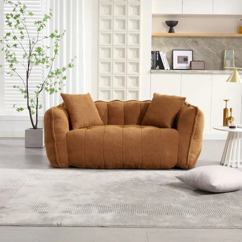 Fauteuil poire Roomfitters avec rembourrage en mousse haute résilience – Canapé inclinable carré confortable pour le jeu, la télévision