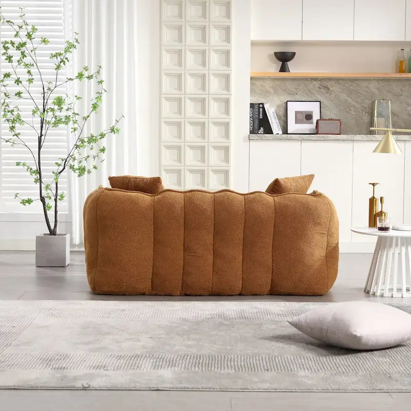Fauteuil poire Roomfitters avec rembourrage en mousse haute résilience – Canapé inclinable carré confortable pour le jeu, la télévision