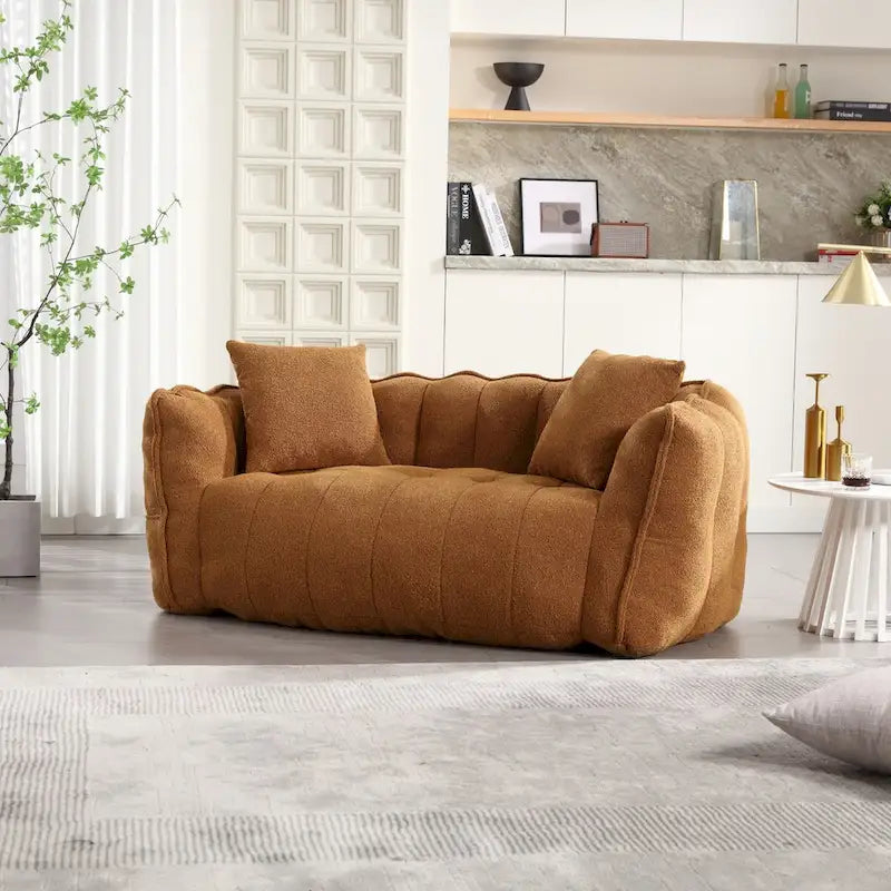 Fauteuil poire Roomfitters avec rembourrage en mousse haute résilience – Canapé inclinable carré confortable pour le jeu, la télévision