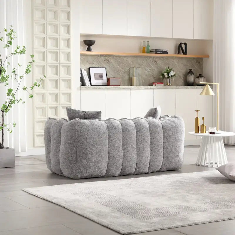 Fauteuil poire Roomfitters avec rembourrage en mousse haute résilience – Canapé inclinable carré confortable pour le jeu, la télévision