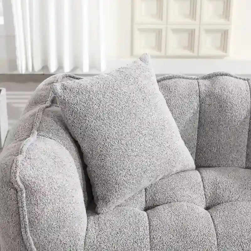 Fauteuil poire Roomfitters avec rembourrage en mousse haute résilience – Canapé inclinable carré confortable pour le jeu, la télévision