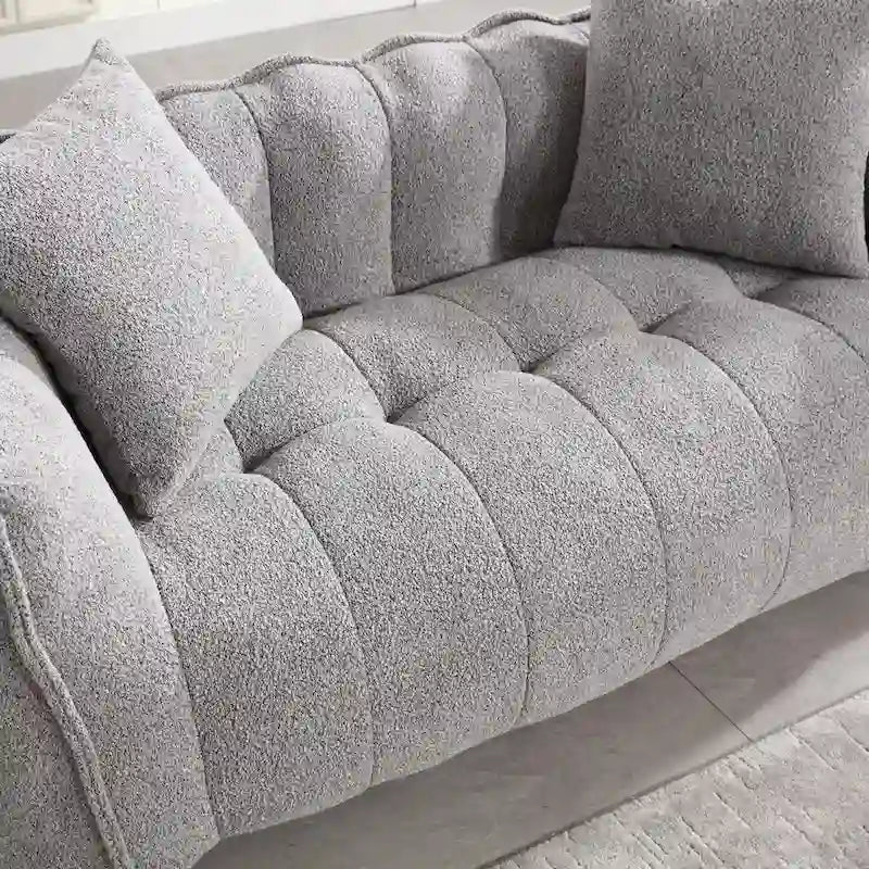 Fauteuil poire Roomfitters avec rembourrage en mousse haute résilience – Canapé inclinable carré confortable pour le jeu, la télévision