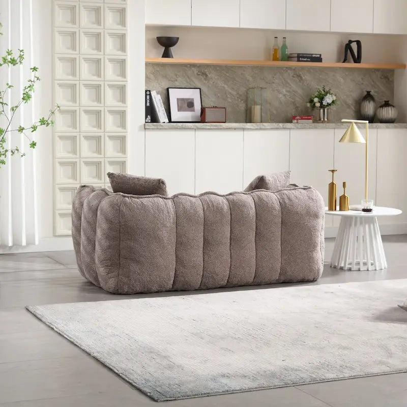 Fauteuil poire Roomfitters avec rembourrage en mousse haute résilience – Canapé inclinable carré confortable pour le jeu, la télévision