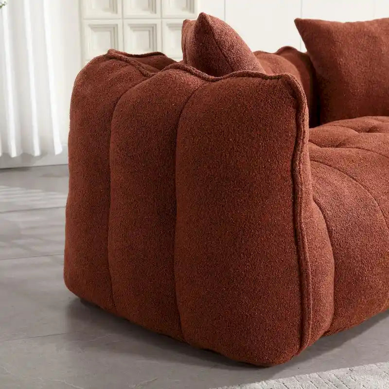 Fauteuil poire Roomfitters avec rembourrage en mousse haute résilience – Canapé inclinable carré confortable pour le jeu, la télévision