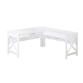 Bureau en L de style ferme moderne Alaska avec tiroir
