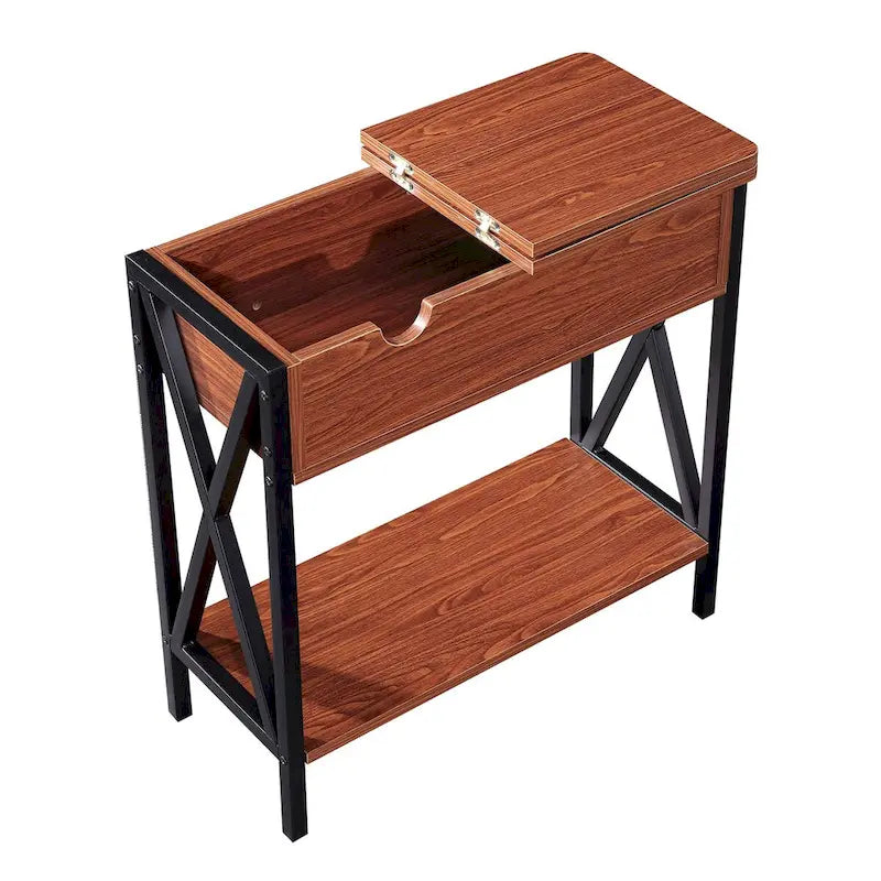 Table d'appoint avec rangement Ledel Flip Top