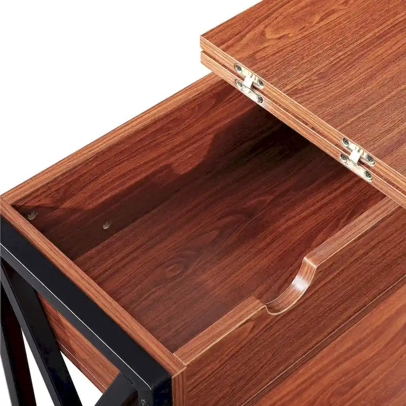 Table d'appoint avec rangement Ledel Flip Top