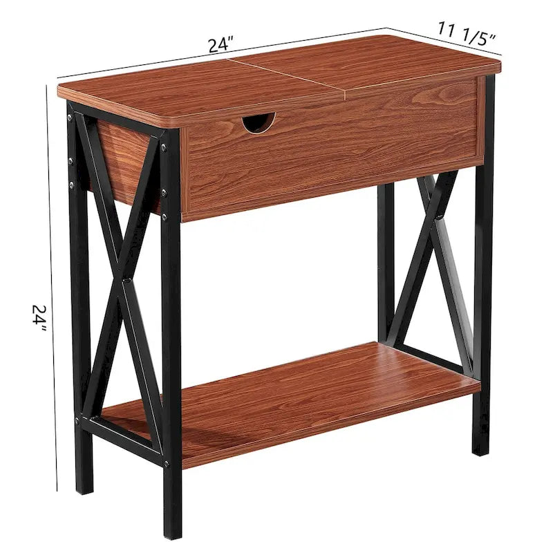 Table d'appoint avec rangement Ledel Flip Top