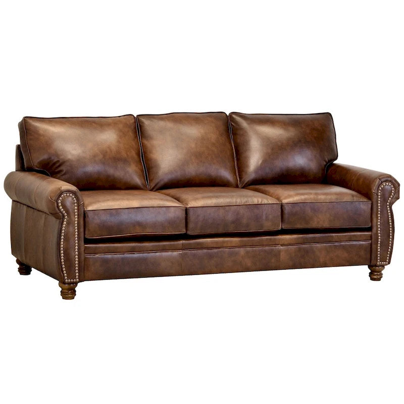 Canapé en cuir pleine fleur Cabot Brown