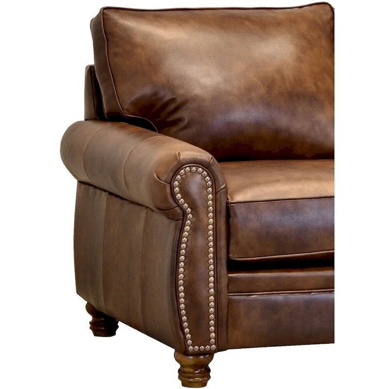 Canapé en cuir pleine fleur Cabot Brown