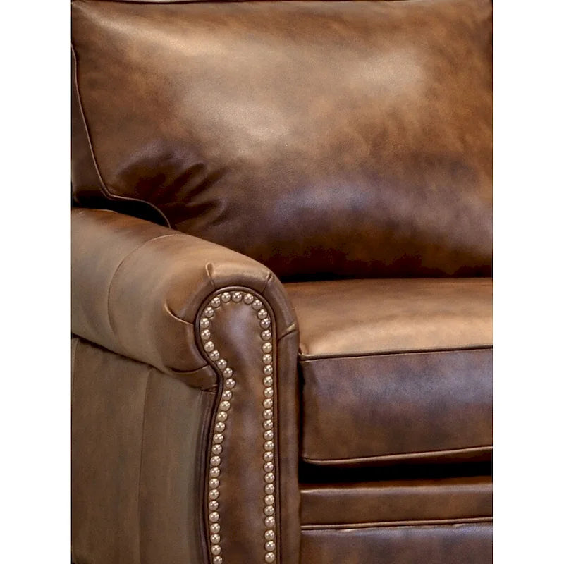 Canapé en cuir pleine fleur Cabot Brown