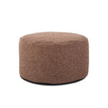 Allan Andrews Round Foot Pouf Panama Chocolate