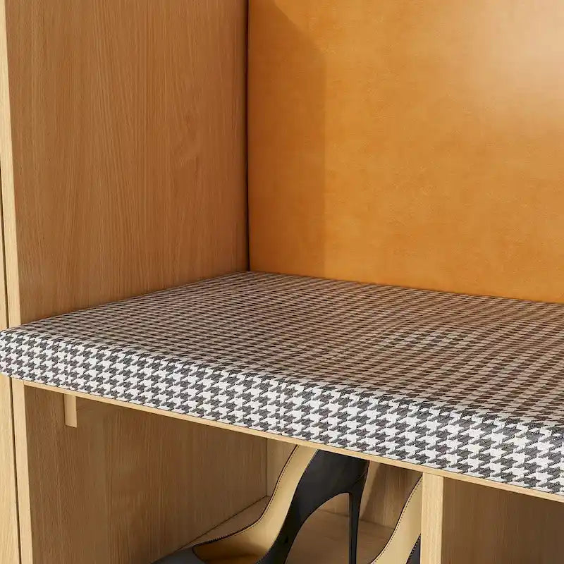 Organisateur de chaussures chic pour entrée avec banc et dossier moelleux - 47,2