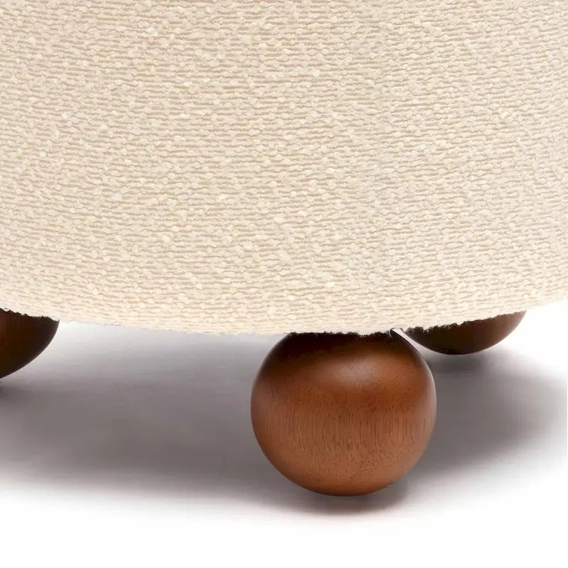 Tabouret rembourré Jaine Boucle