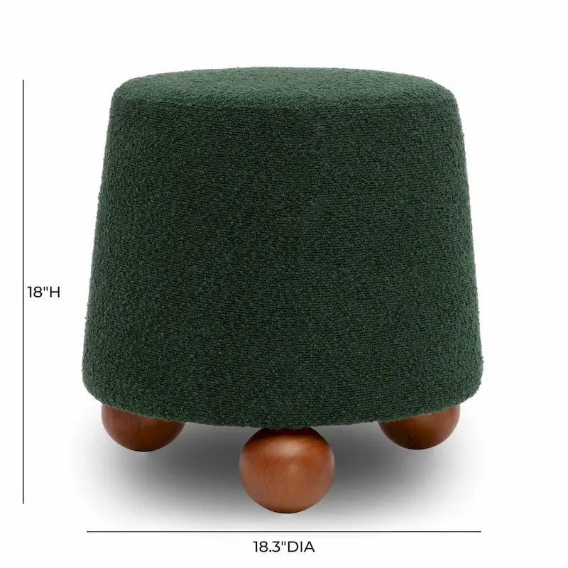 Tabouret rembourré Jaine Boucle