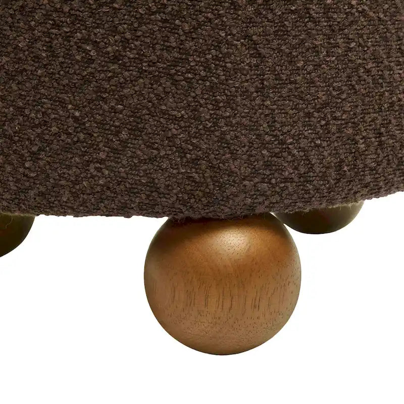 Tabouret rembourré Jaine Boucle
