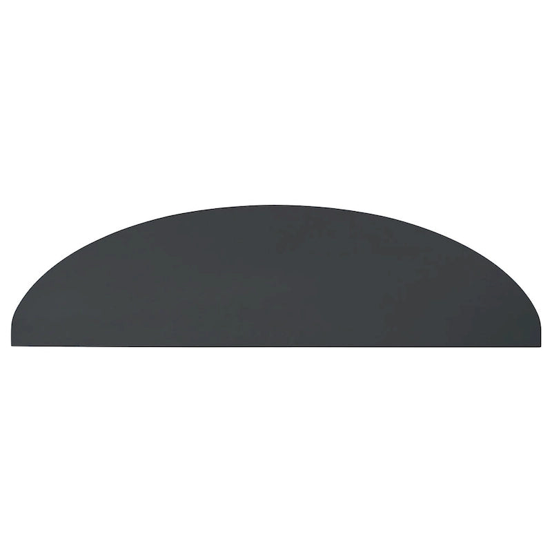 Console incurvée moderne pour canapé, 3 tiroirs, 1 étagère, noir