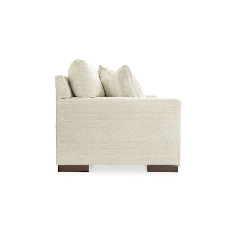 Canapé Magg 96 pouces, 4 coussins décoratifs, coussin surdimensionné, polyester beige