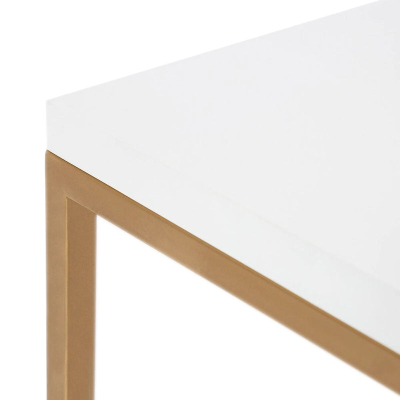 Table basse en bois et métal Kaya de Kate and Laurel - 28x28x18