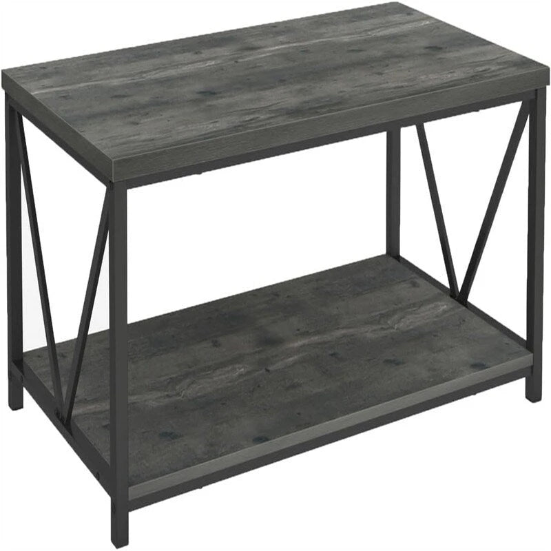 Table basse en bois rustique - 21,6P x 39,3L x 17,7H