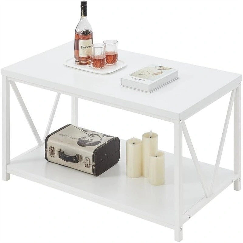 Table basse en bois rustique - 21,6P x 39,3L x 17,7H