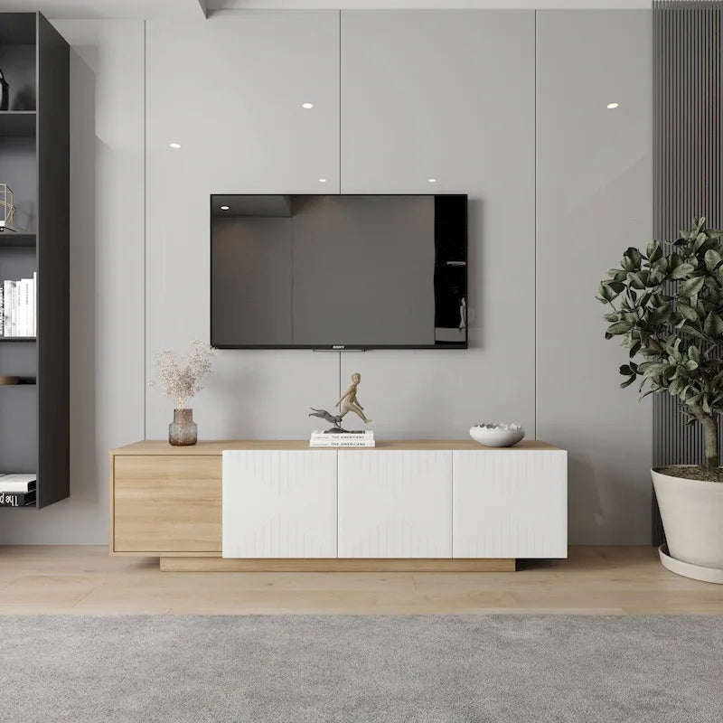 Meuble télé Nexera Riva pour téléviseurs allant jusqu'à 80 pouces