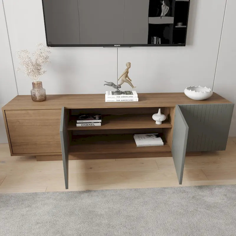 Meuble télé Nexera Riva pour téléviseurs allant jusqu'à 80 pouces