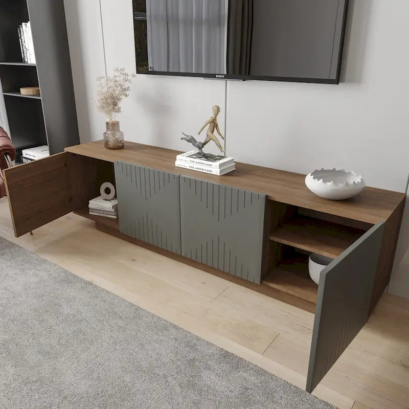 Meuble télé Nexera Riva pour téléviseurs allant jusqu'à 80 pouces
