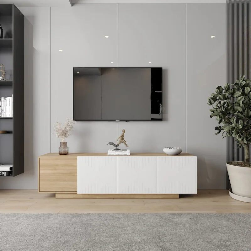Meuble télé Nexera Riva pour téléviseurs allant jusqu'à 80 pouces