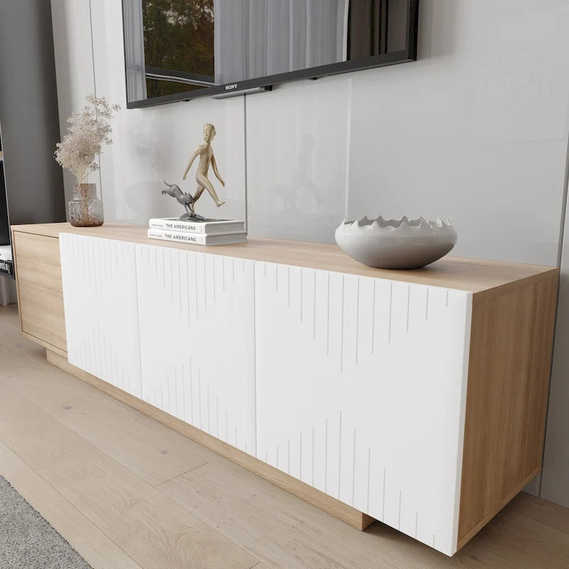Meuble télé Nexera Riva pour téléviseurs allant jusqu'à 80 pouces
