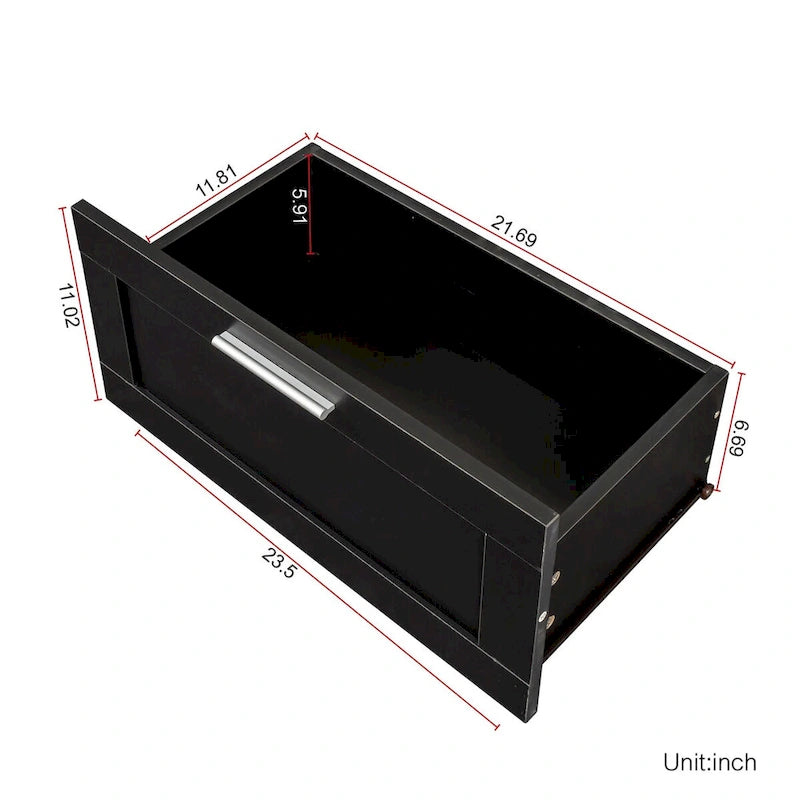 Meuble TV moderne minimaliste, meuble TV 80 pouces, casier ouvert