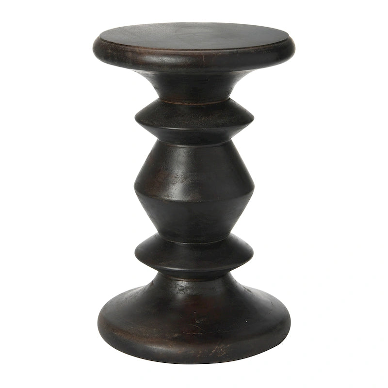 Table d'appoint ou tabouret en bois massif de style Mid-Century Modern