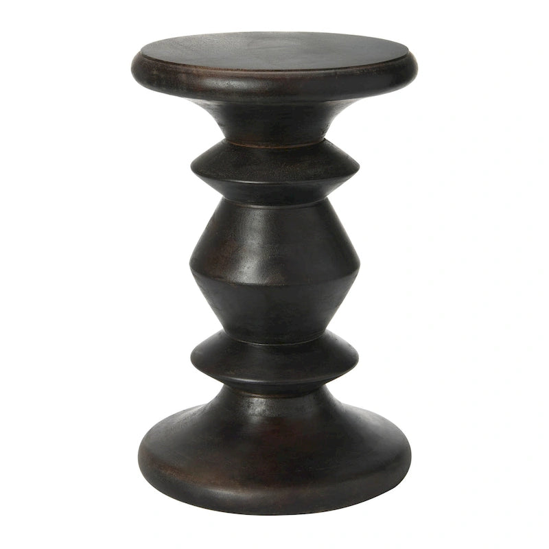 Table d'appoint ou tabouret en bois massif de style Mid-Century Modern