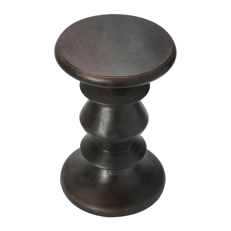 Table d'appoint ou tabouret en bois massif de style Mid-Century Modern